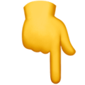 Emoji finger down